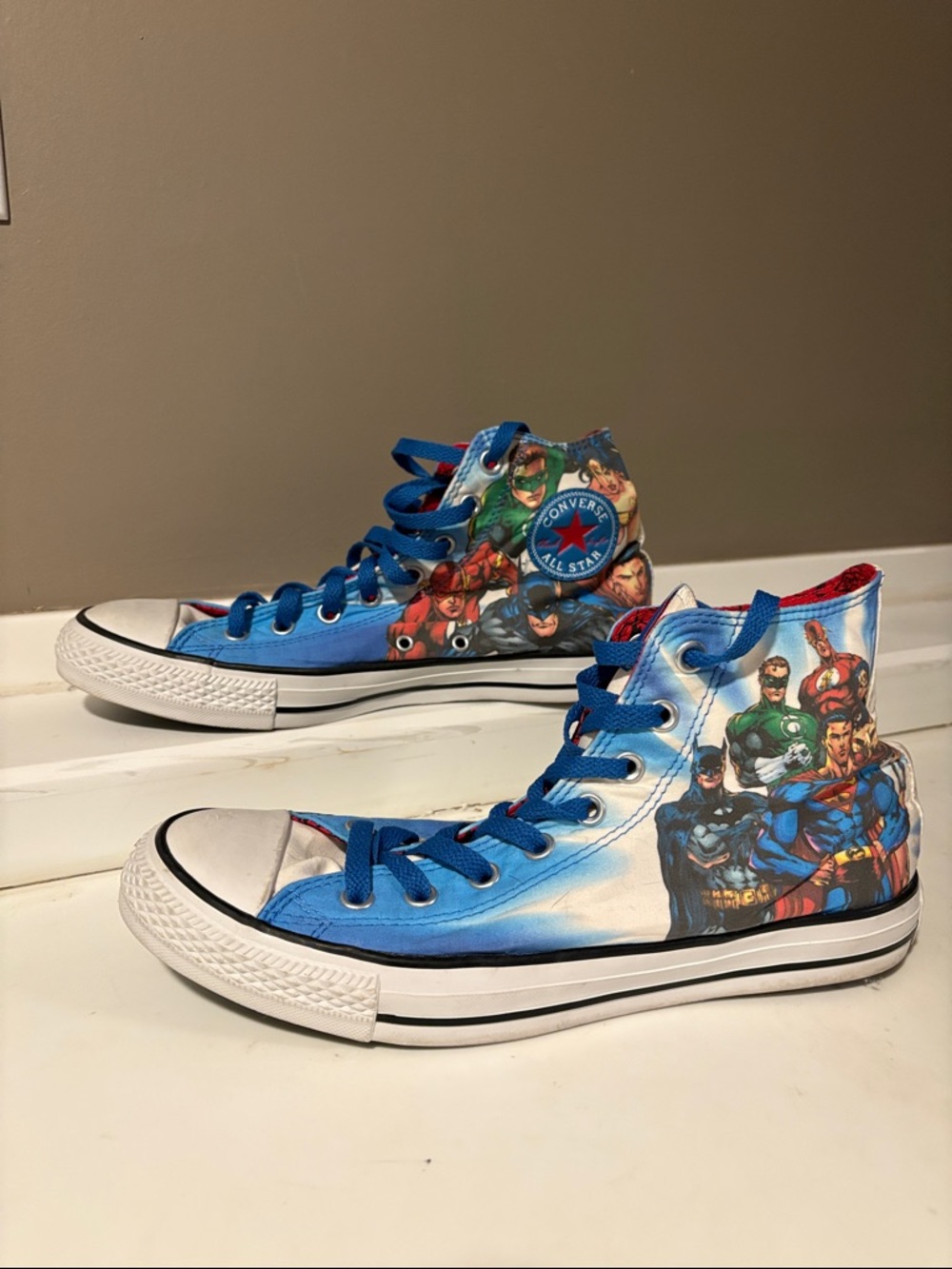DC Justice League Converse Chuck Taylor All Star High Top 9M 11W - Picture 13 of 13